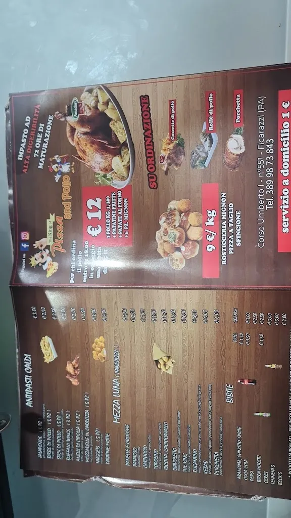 Menu_The king of pizza and pollo_Ficarazzi_image_3
