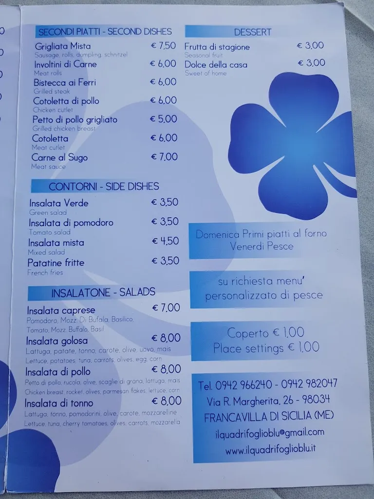 Menu_Ilquadrifoglioblu_Francavilla di Sicilia_image_1