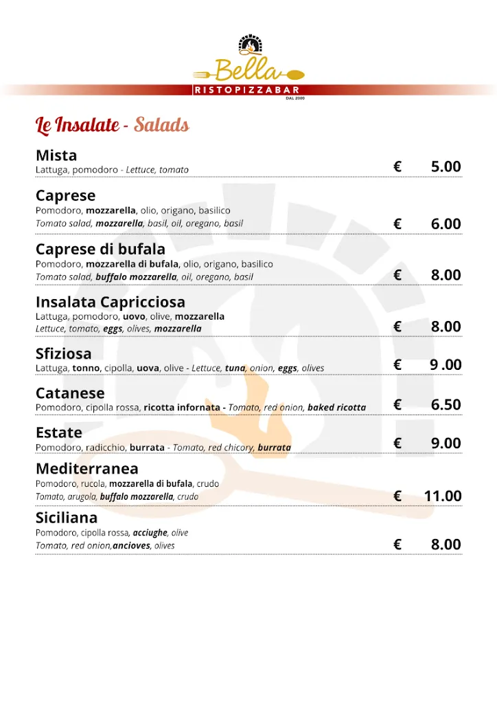 Menu_Bella Ristorante Pizzeria Bar_Fiumefreddo Sicilia_image_4