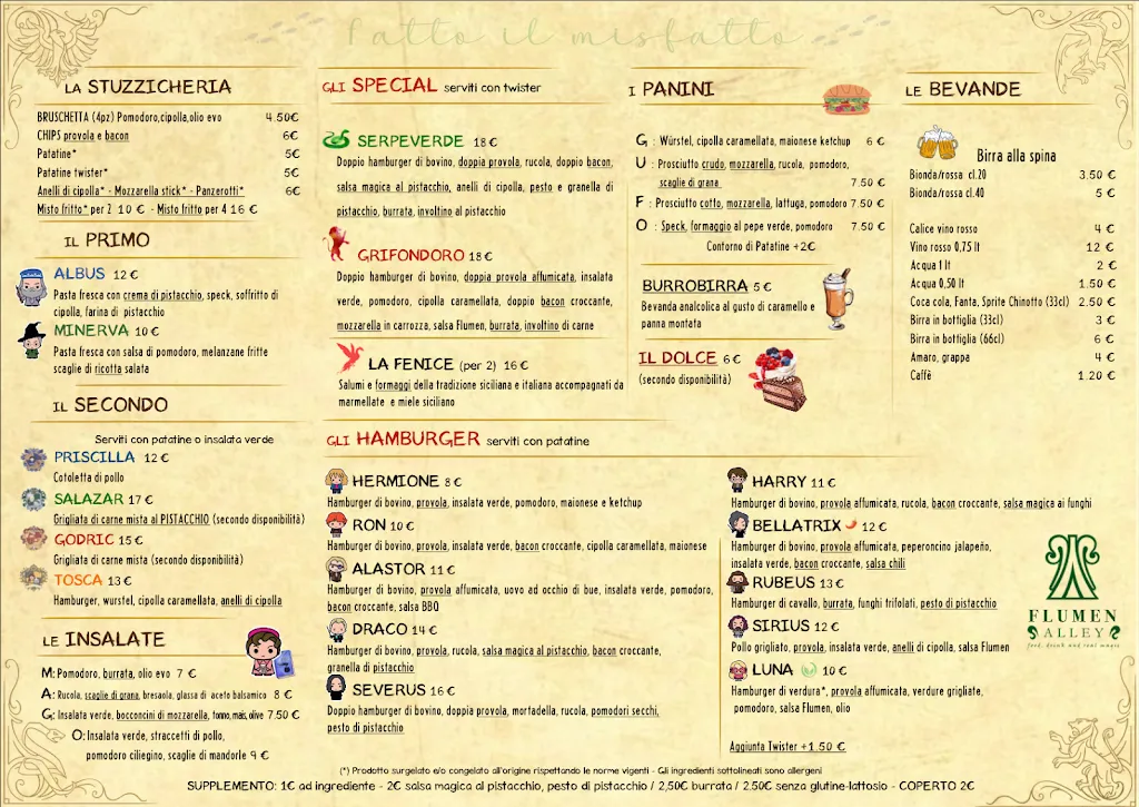 Menu_Flumen Alley_Fiumefreddo Sicilia_image_1