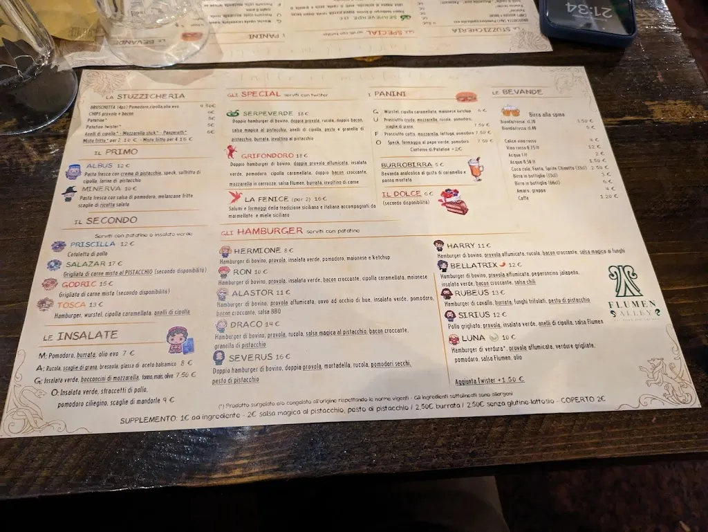 Menu_Flumen Alley_Fiumefreddo Sicilia_image_3