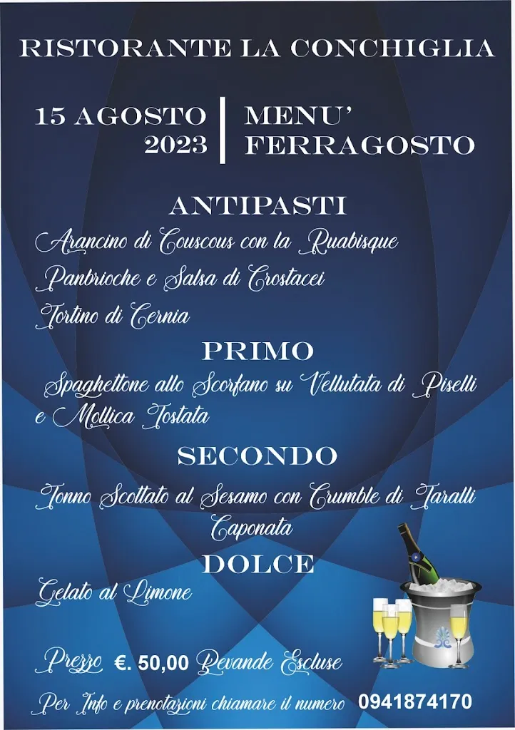 Menu_Ristorante Pizzeria La Conchiglia dal 1977_Furnari_immagine_1