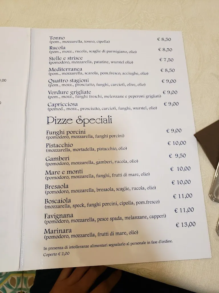 Menu_Ristorante Pizzeria La Conchiglia dal 1977_Furnari_immagine_2