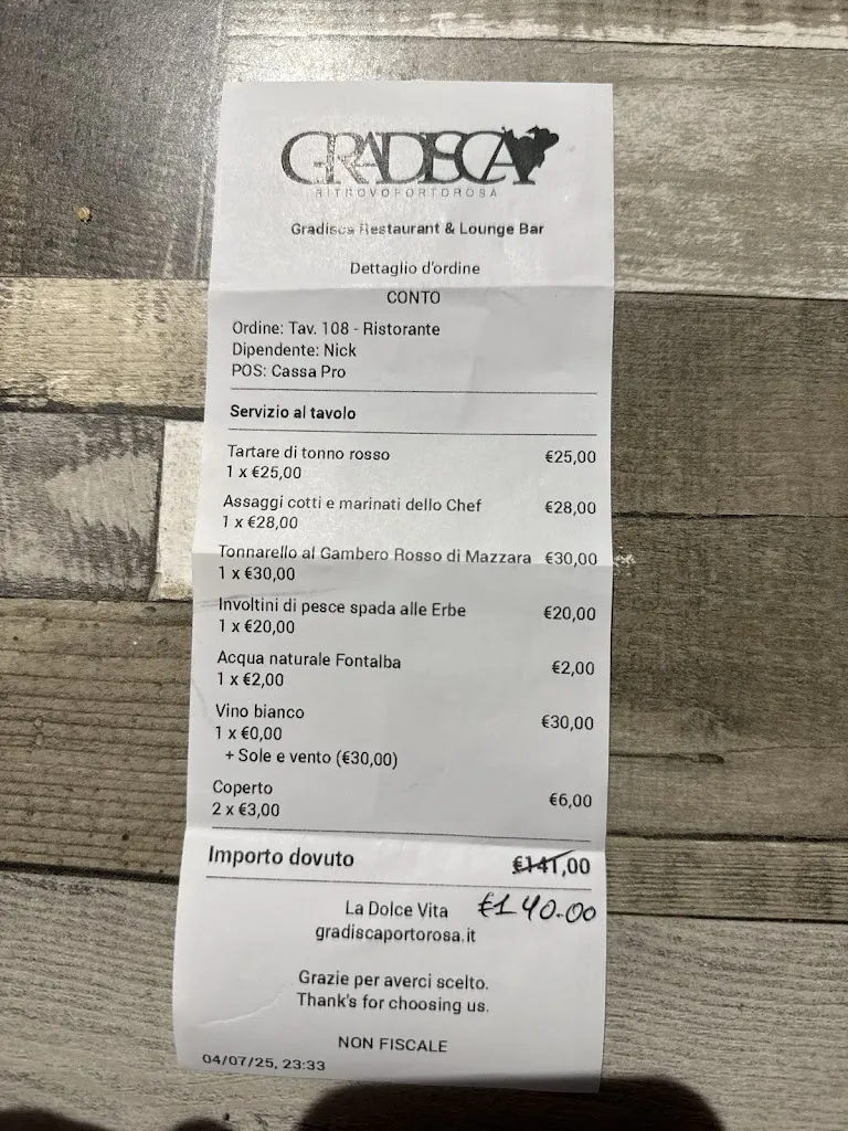 Menu_Gradisca Restaurant & Lounge Bar Portorosa_Furnari_immagine_2