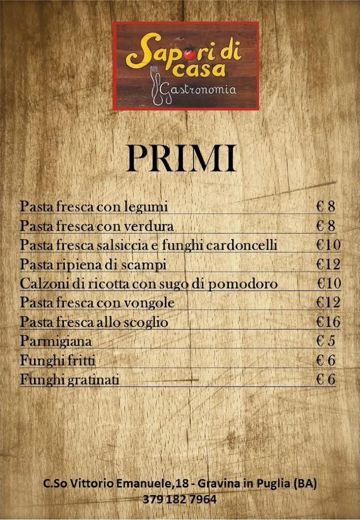 Menu_sapori di casa_Gravina in Puglia_image_3