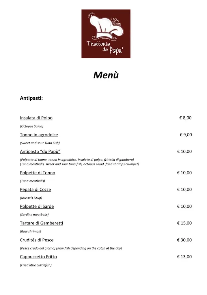Menu_Trattoria Da Papù_Favignana_image_3