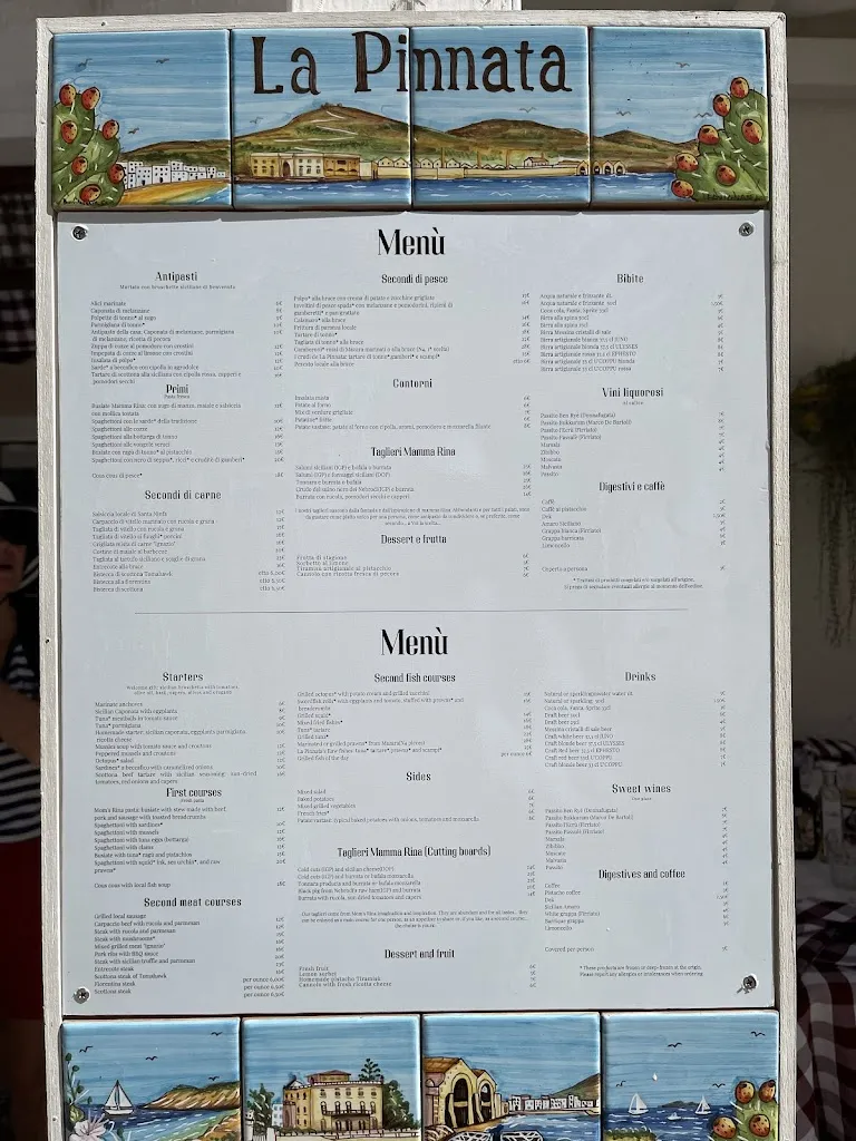 Menu_Trattoria La Pinnata - da Mamma Rina_Favignana_image_3