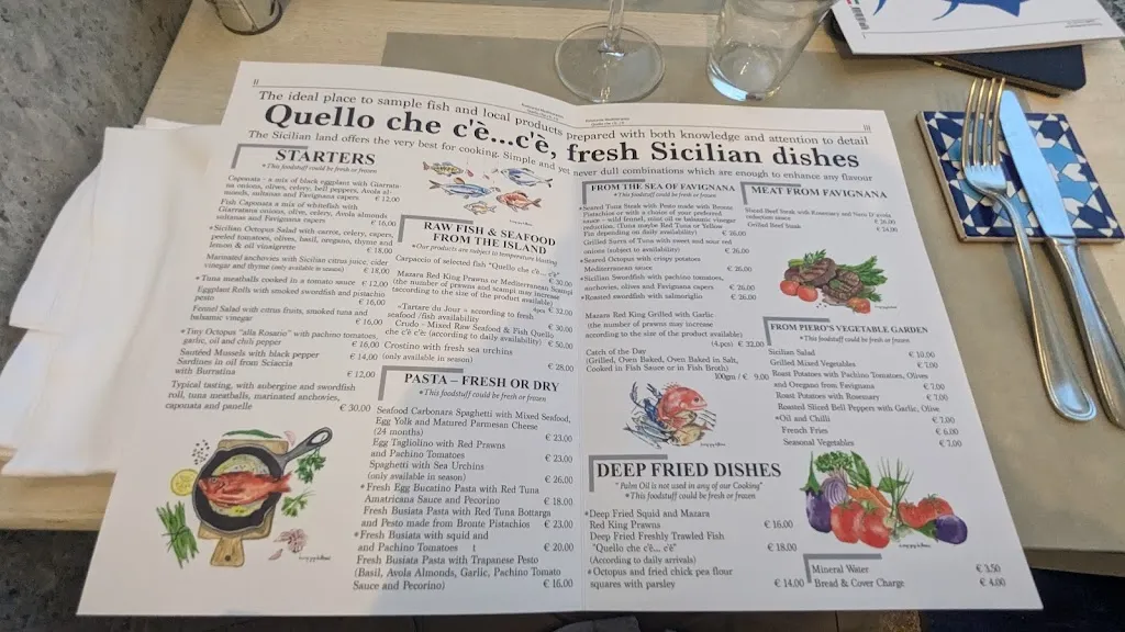 Menu_Quello Che C’è C’è... Ristorantemediterraneo sull’isola dal 2004_Favignana_image_3