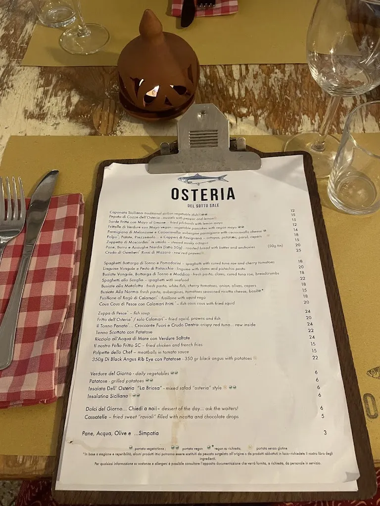 Menu_Osteria del Sotto Sale_Favignana_image_1