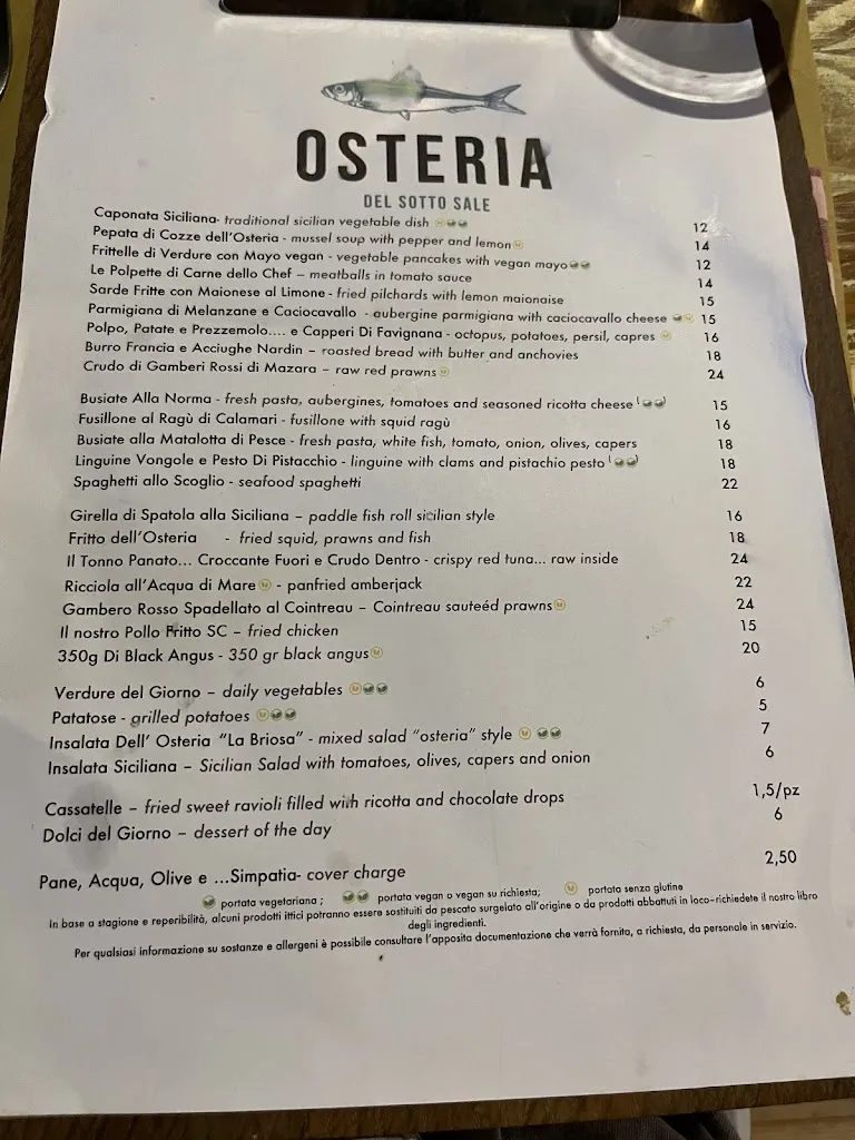 Menu_Osteria del Sotto Sale_Favignana_image_2