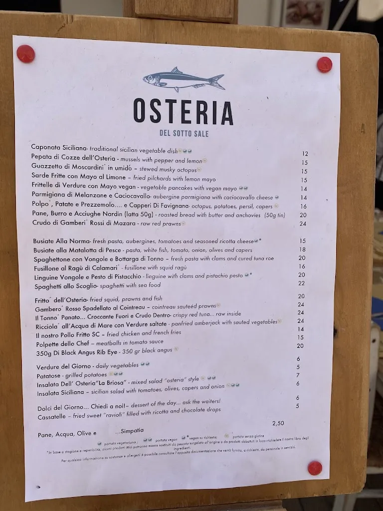 Menu_Osteria del Sotto Sale_Favignana_image_4