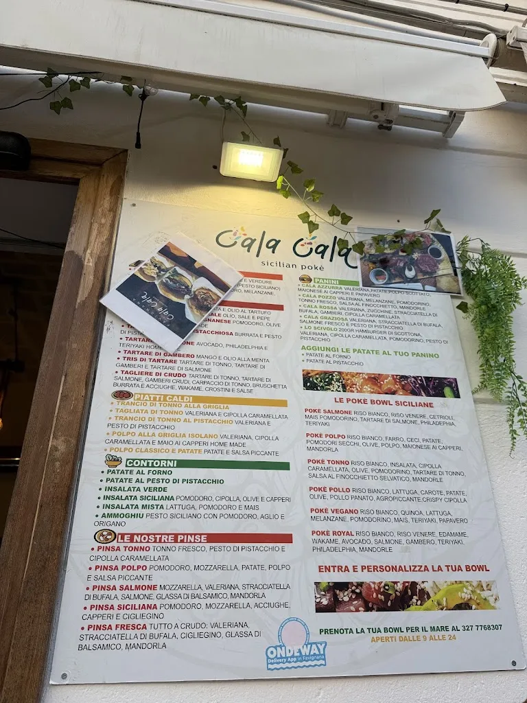 Menu_Cala Cala Sicilian Pokè_Favignana_image_1