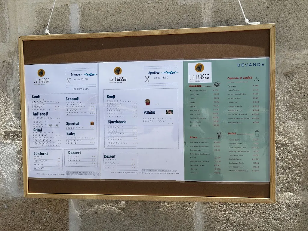 Menu_La Nassa Ristorante_Favignana_image_1