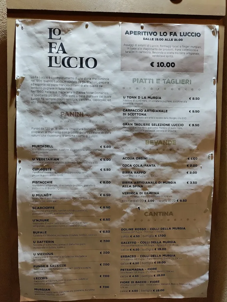 Menu_Lo Fa Luccio_Gravina in Puglia_image_2