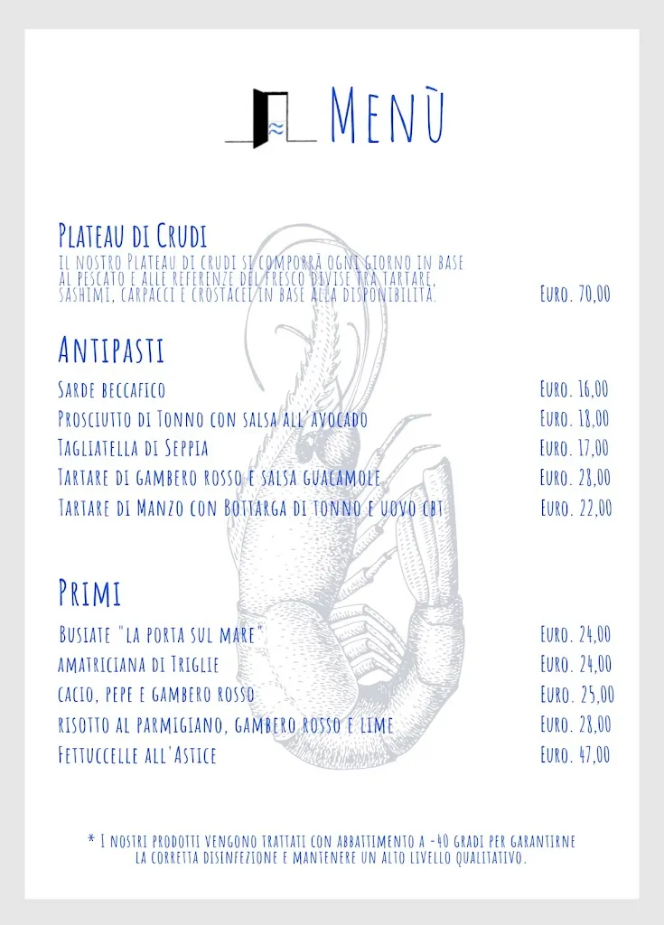 Menu_La Porta Sul Mare_Favignana_image_1