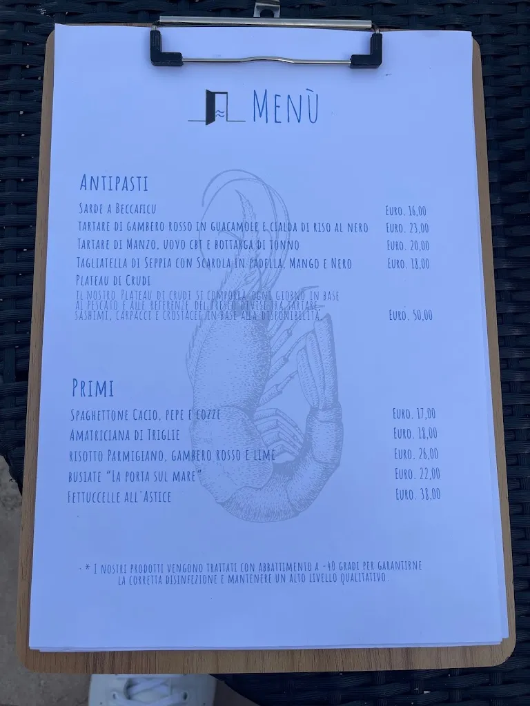 Menu_La Porta Sul Mare_Favignana_image_4