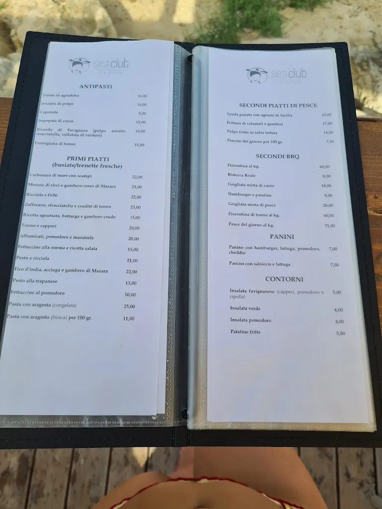 Menu_Sea Club Favignana_Favignana_image_3