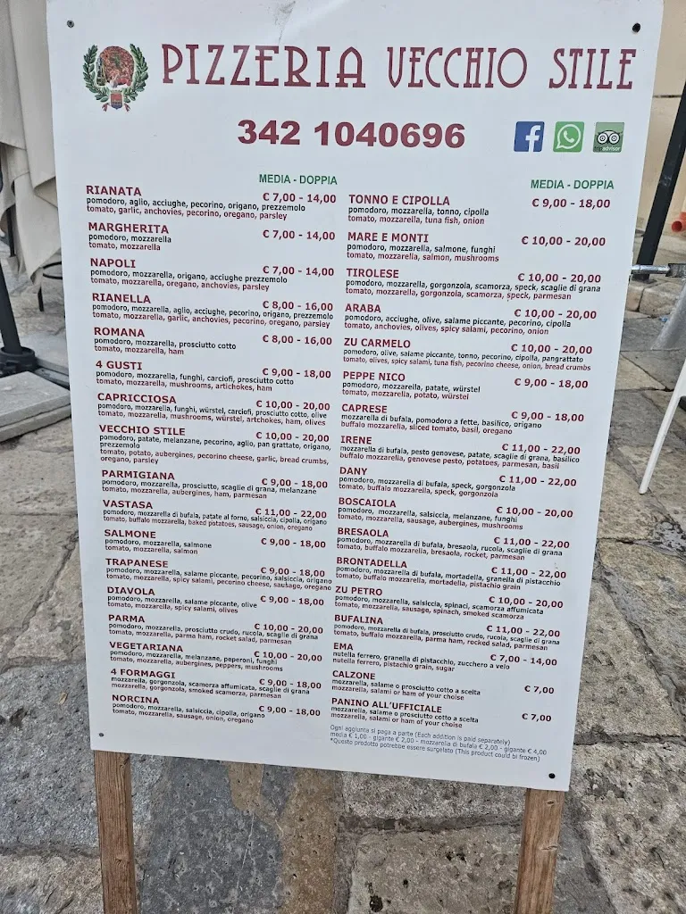 Menu_Pizzeria Vecchio Stile Favignana_Favignana_image_1