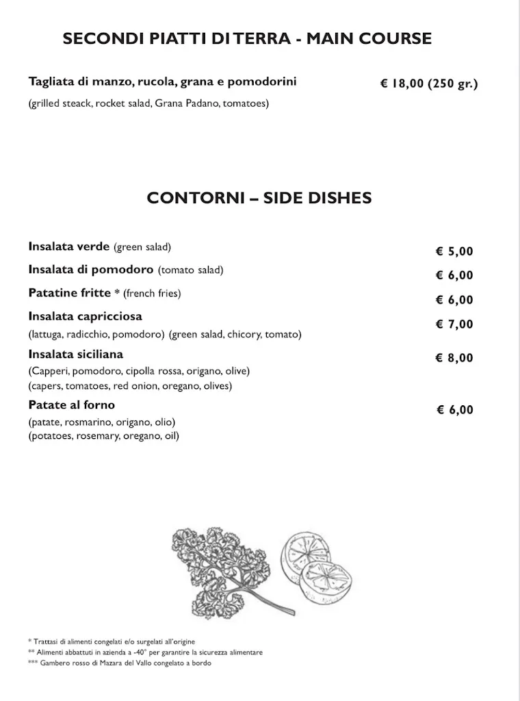 Menu_Trattoria La Lampara_Favignana_image_4