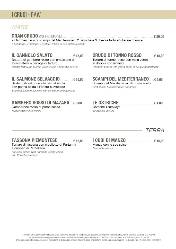 Menu_210 Grammi Ristorante Laboratorio - Favignana_Favignana_image_2