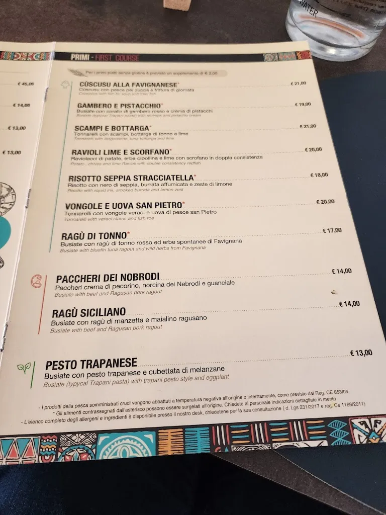 Menu_210 Grammi Ristorante Laboratorio - Favignana_Favignana_image_4