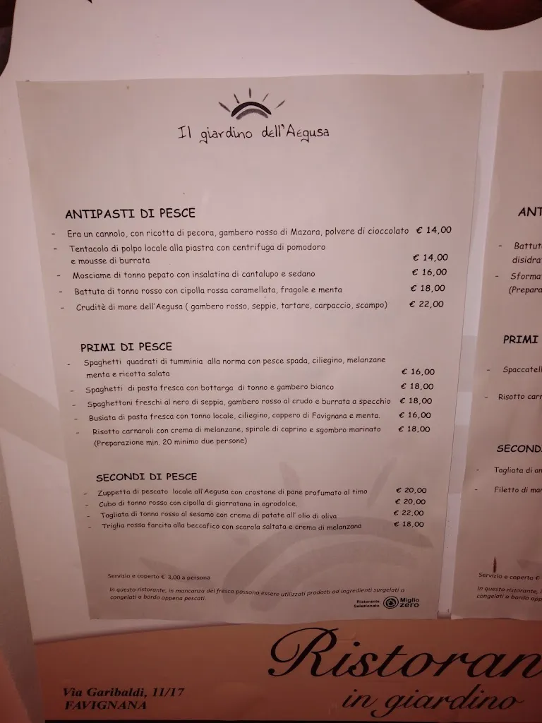 Menu_Ristorante Il Giardino dell'Aegusa_Favignana_image_2
