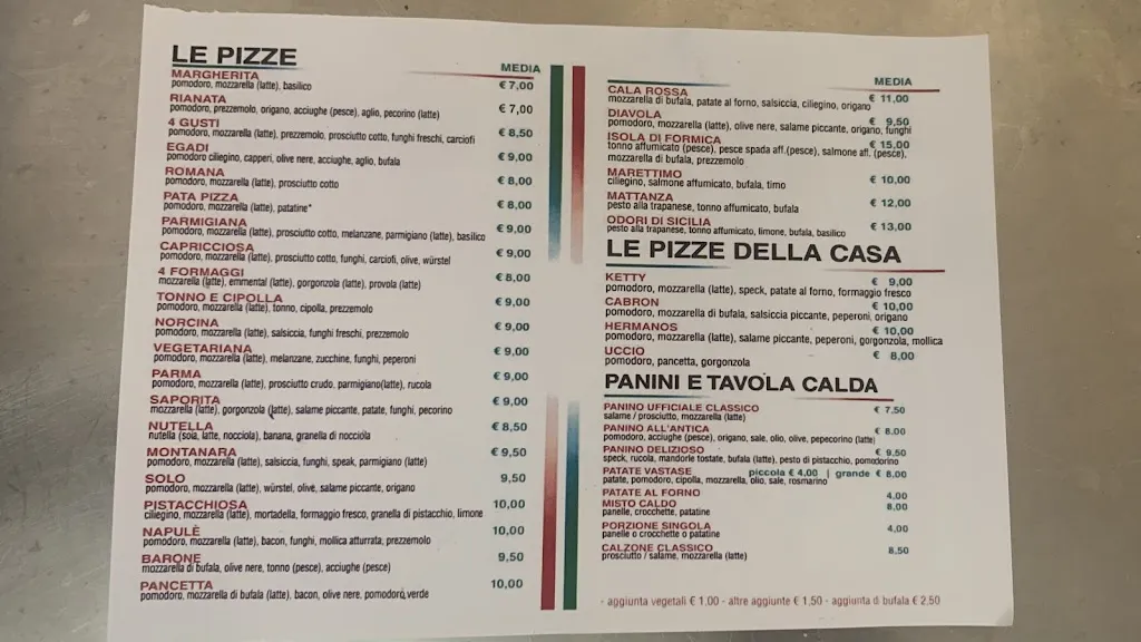 Menu_Napulè Favignana_Favignana_immagine_1