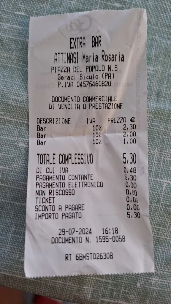 Salvo Sciré_Extrabar Attinasi_Geraci Siculo_review