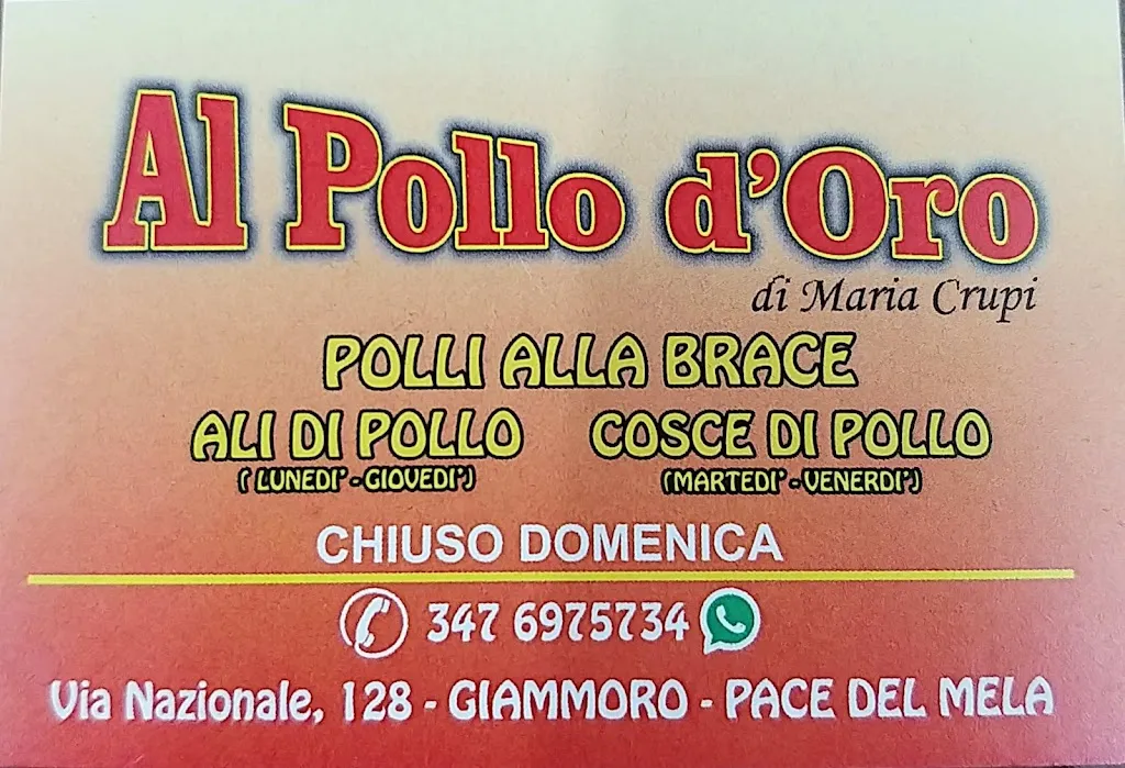 Menü_Al Pollo d'oro di Crupi Maria_Giammoro_Bild_4