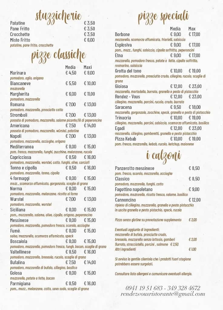 Menu_Rendez Vous Restaurant & Pizza_Gioiosa Marea_image_1