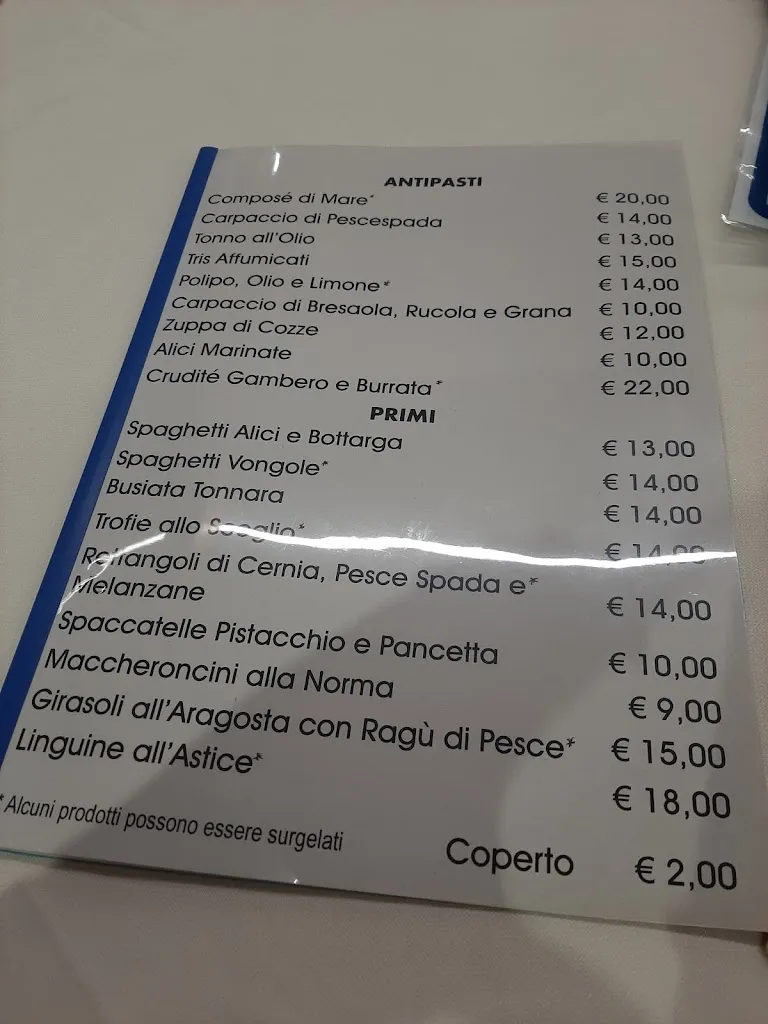 Menu_Ristorante Pizzeria Number One da Rocco_Gioiosa Marea_image_1