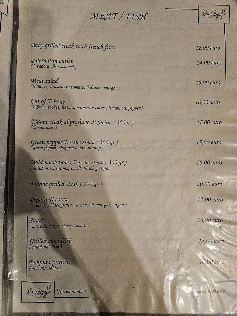 Menu_Pizzeria La spiga_Giarre_image_4