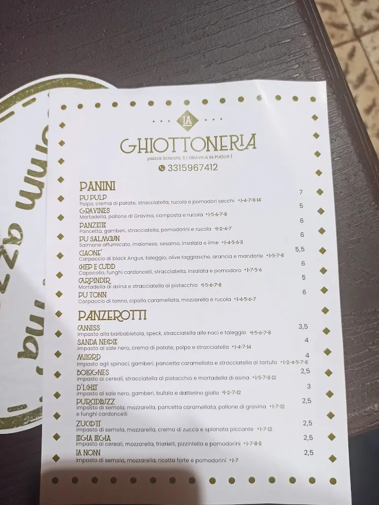 Menu_LA GHIOTTONERIA PANZEROTTERIA_Gravina in Puglia_image_4