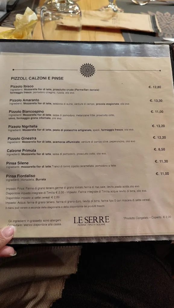 Menu_LE SERRE Pizzeria Tipicità Siciliane_Giarre_image_2