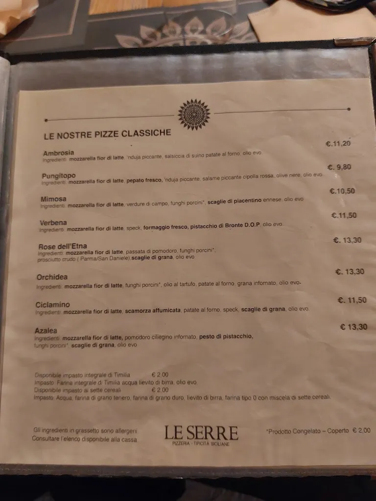 Menu_LE SERRE Pizzeria Tipicità Siciliane_Giarre_image_3