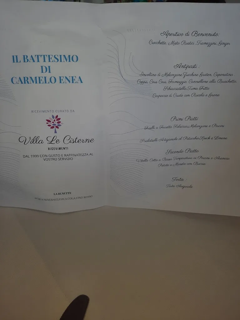 Menu_Le Cisterne & Villa Le Cisterne Giarre_Giarre_image_2