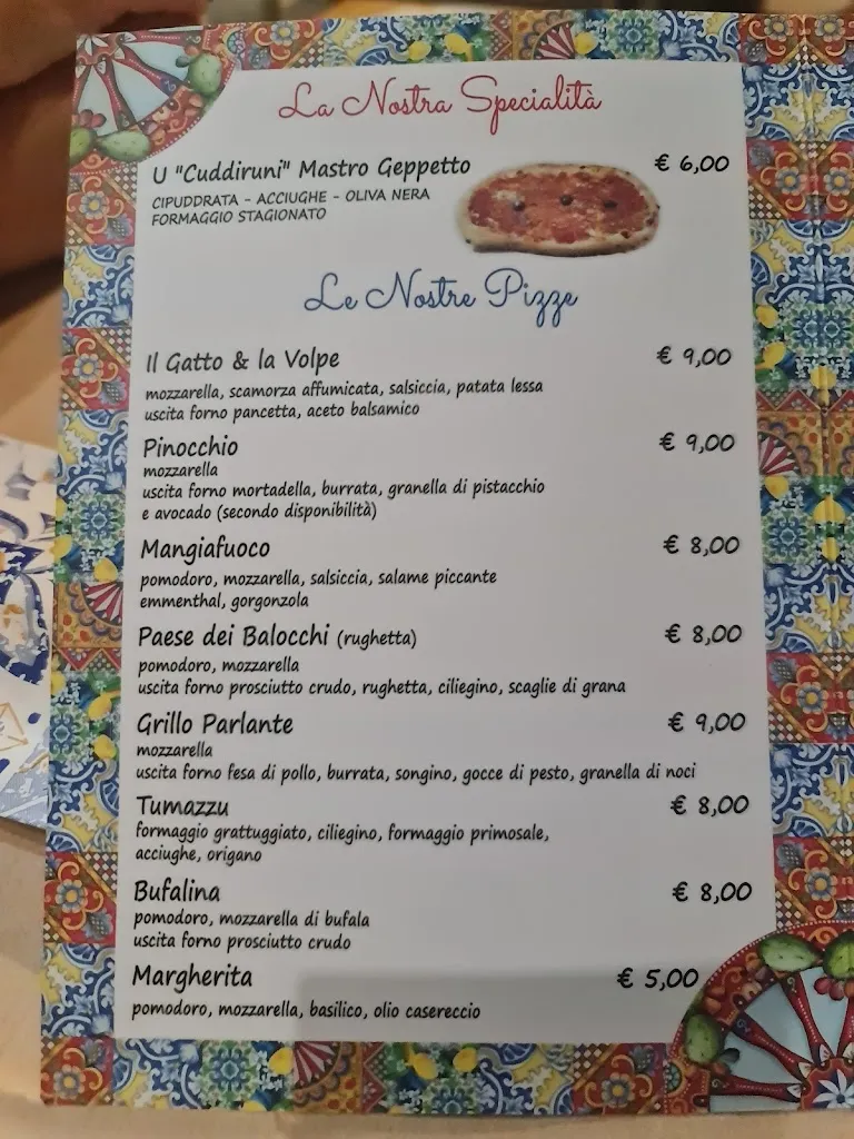Menu_Il gatto & la volpe Pizzeria Carrubba_Joppolo Giancaxio_image_3