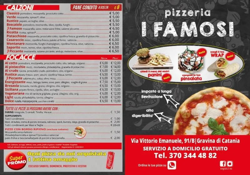Menu_Pizzeria I Famosi_Gravina di Catania_image_4
