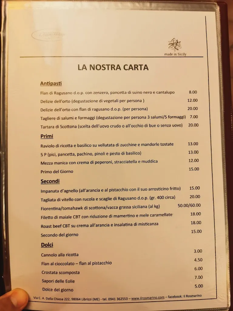 Menu_Il Rosmarino ristotipico_Librizzi_image_1