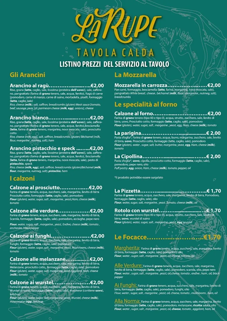 Menu_La Rupe Tavola Calda Di Caminiti Nunzio_Letojanni_image_1