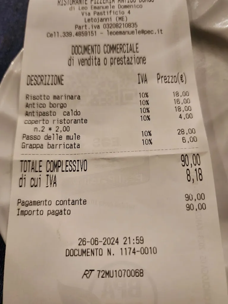 M T_Antico Borgo Ristorante Pizzeria Di Emanuele Leo_Letojanni_review