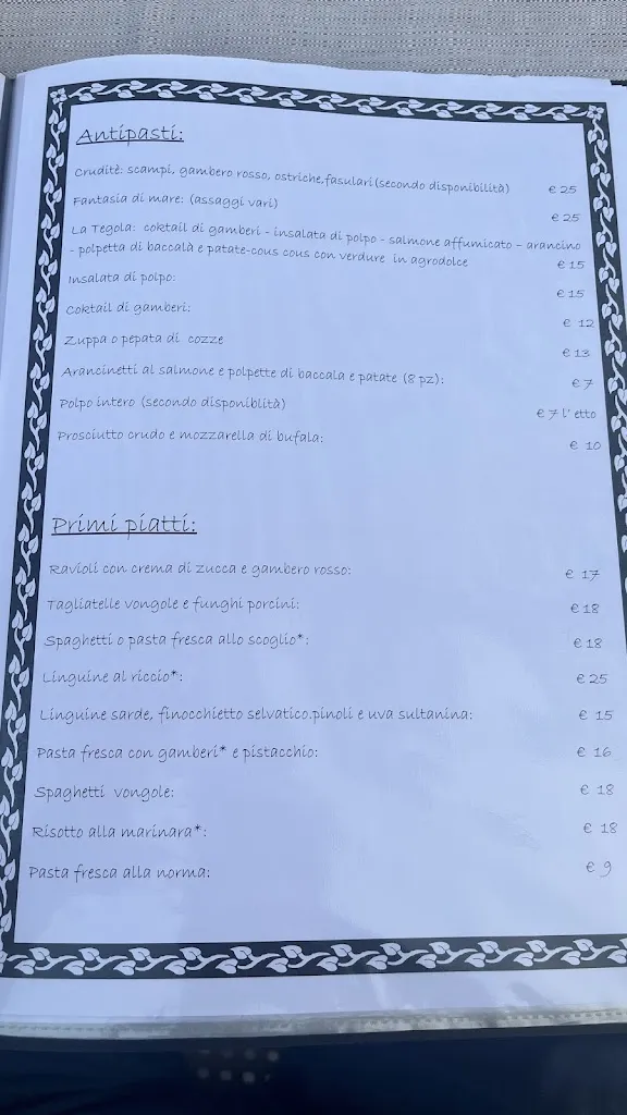 Menu_La Tegola_Ispica_image_2