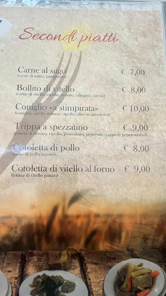 Menü_Ristorante Trattoria Macelleria GBM_Ispica_Bild_2