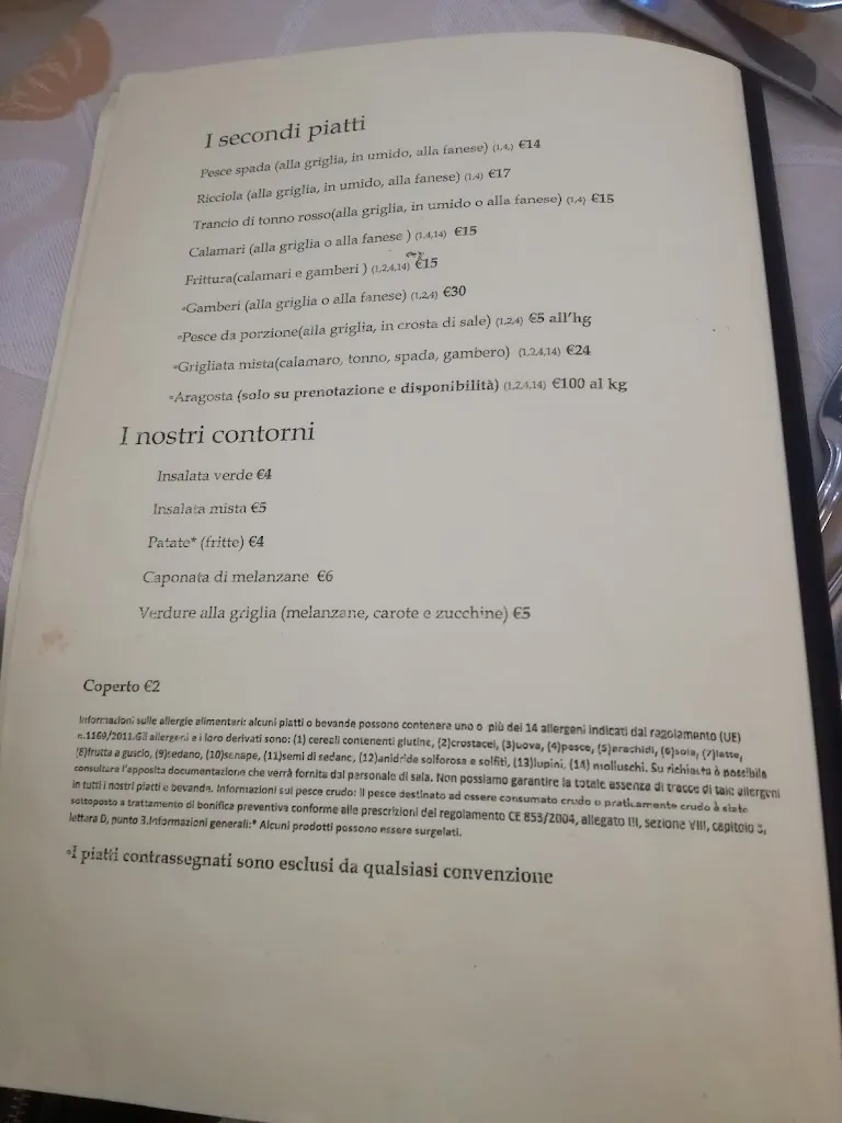 Menu_Le Mille e Una Notte_Lampedusa_image_1