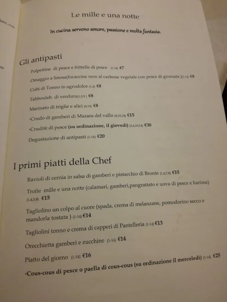Menu_Le Mille e Una Notte_Lampedusa_image_2