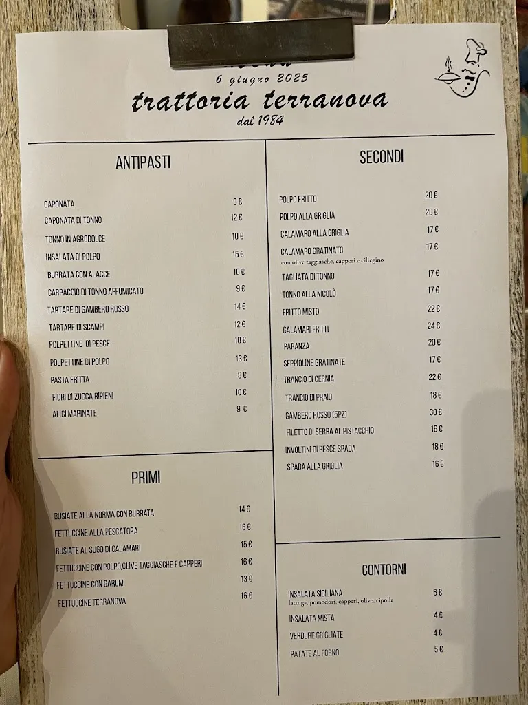 Menu_Trattoria Terranova_Lampedusa_image_1