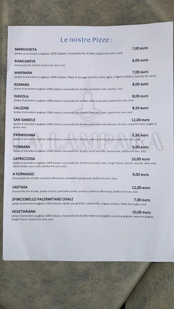 Menu_Ristorante pizzeria La Lampara_Lampedusa_image_1