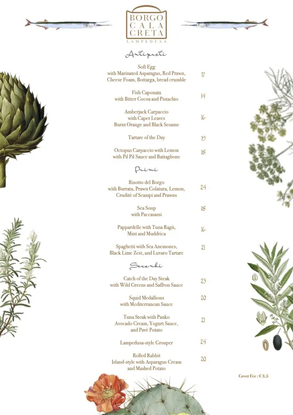 Menu_Ristorante Borgo Cala Creta 