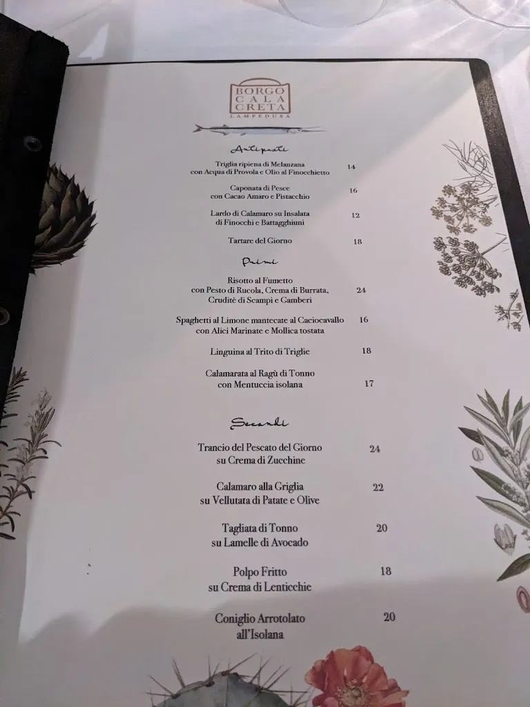 Menu_Ristorante Borgo Cala Creta 