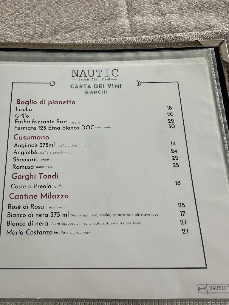 Menu_Ristorante Pizzeria Nautic_Lampedusa_image_1
